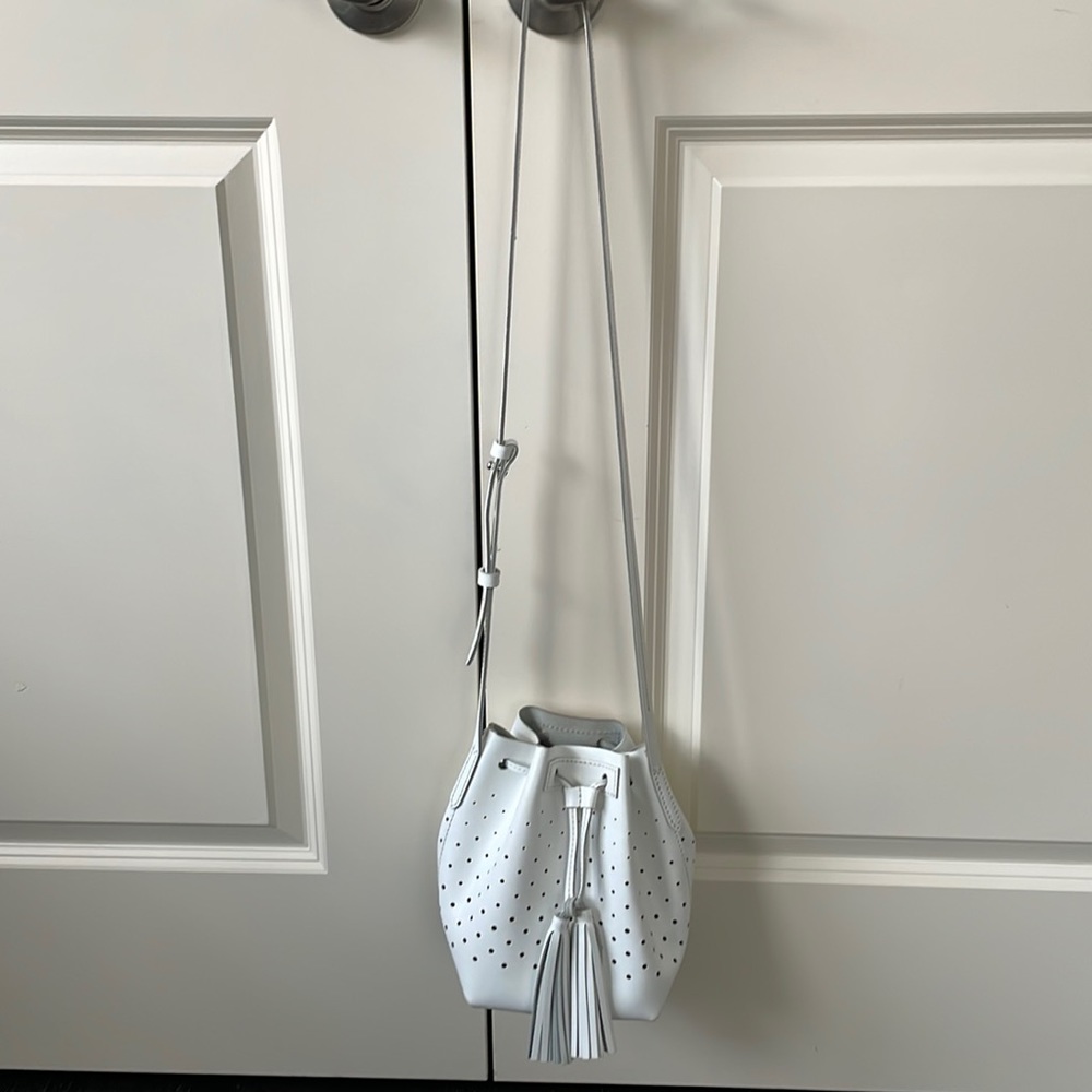 JCrew Bucket Perforated Crossbody